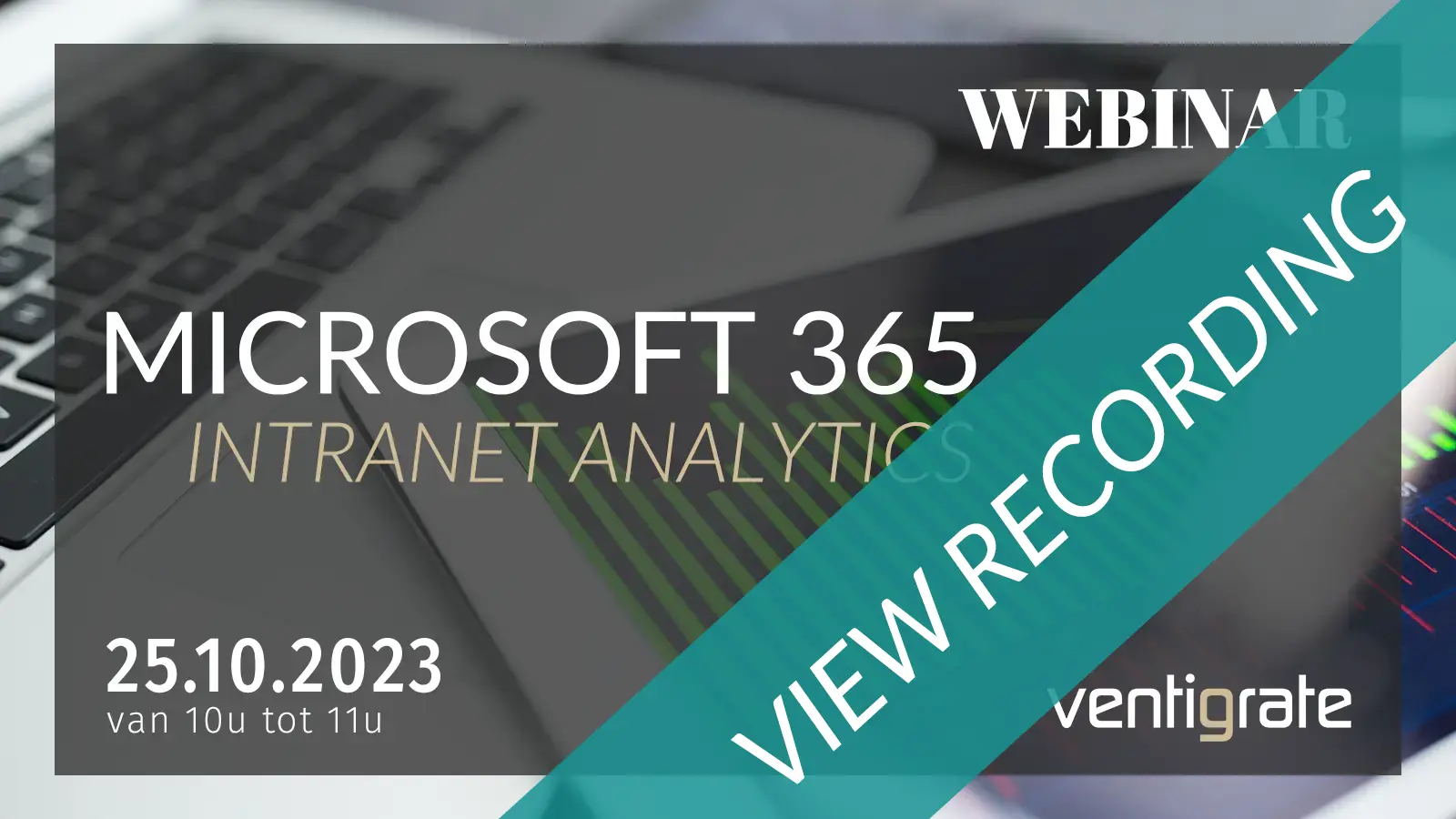 Webinar Microsoft 365 Intranet Analytics Banner - Recording